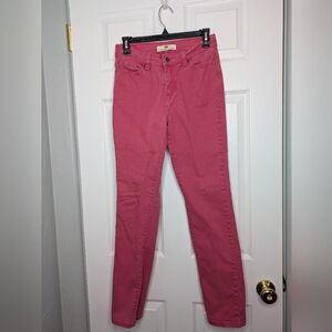 Levi's Perfectly Slimming 512 Skinny Pink Jeans Size 6